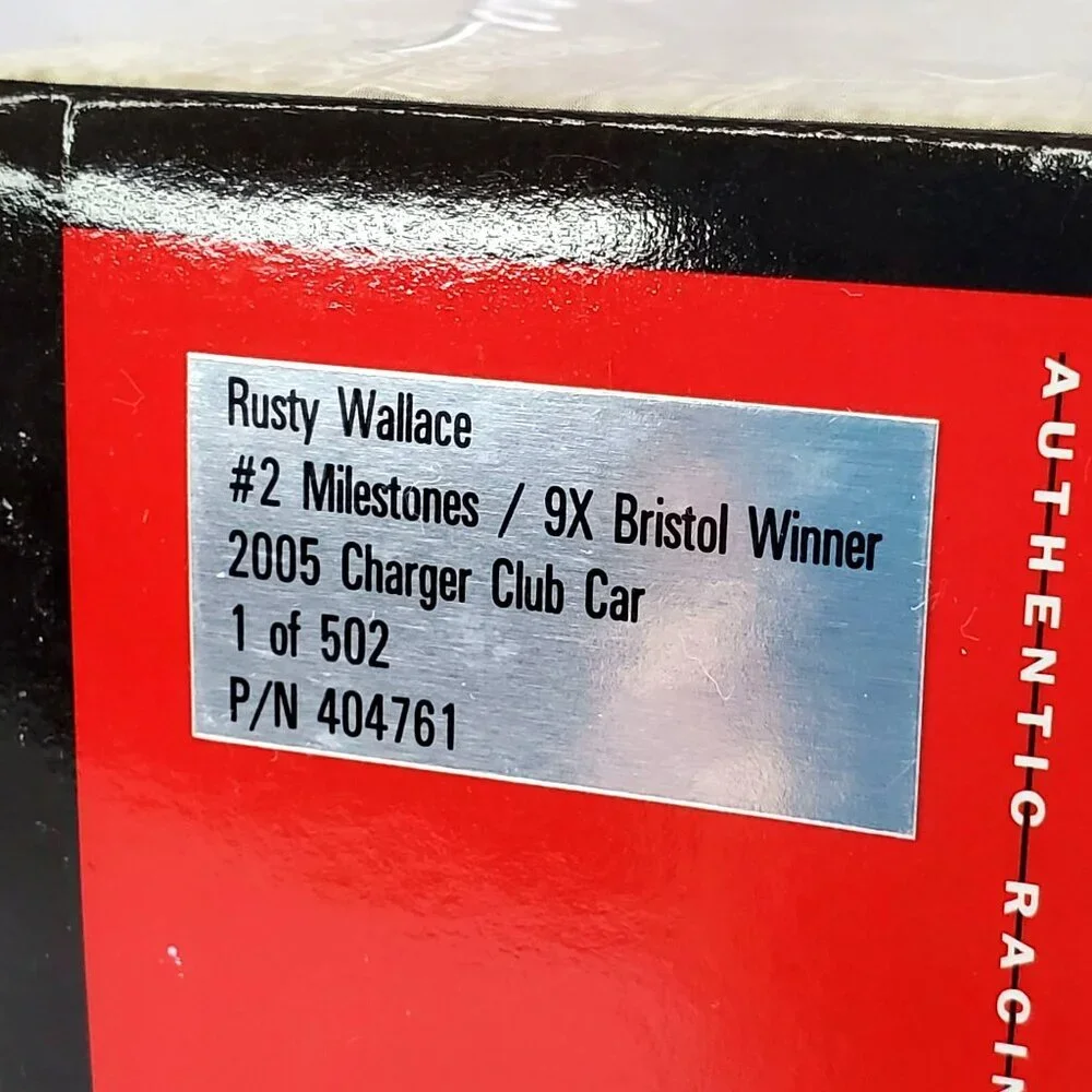 Rusty Wallace #2 Milestones 1:24 Scale Stock Car 2005 Charger Club Car 1 Of 502